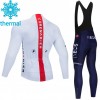 Set Langarmtrikot + Trägerhose Lange 2021 Ineos Grenadiers Winter Thermal Fleece N004
